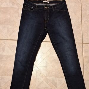 q Levis Stretch Blue 711 Skinny Regular Size Jeans Size 31